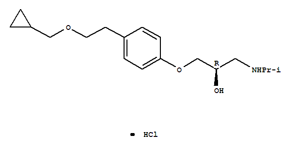2-Propanol,1-[4-[2-(cyclopropylmethoxy)ethyl]phenoxy]-3-[(1-methylethyl)amino]-,hydrochloride (1:1), (2R)-