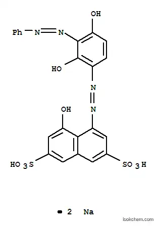 Molecular Structure of 93940-02-4 (disodium 4-[[2,4-dihydroxy-3-(phenylazo)phenyl]azo]-5-hydroxynaphthalene-2,7-disulphonate)