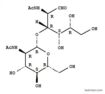 Molecular Structure of 95673-98-6 (2-Acetamido-2-deoxy-3-O-(2-acetamido-2-deoxy-b-D-glucopyranosyl)-D-galactopyranose)
