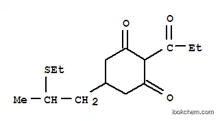 Molecular Structure of 99422-01-2 ((2-PROPIONYL-5-((2-ETHYLTHIO)PROPYL)-CYCLOHEXANE-1,3-DIONE)