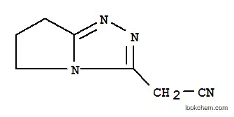 Molecular Structure of 438031-82-4 (5H-Pyrrolo[2,1-c]-1,2,4-triazole-3-acetonitrile,6,7-dihydro-(9CI))