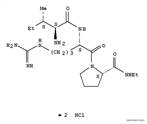 Molecular Structure of 442526-89-8 (ISOLEUCYLARGINYL(N-ETHYLPROLINAMIDE) DIHYDROCHLORIDE)