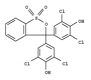4430-21-1,Chlorophenol blue,Chlorophenol blue(6CI); Phenol, 4,4'-(3H-2,1-benzoxathiol-3-ylidene)bis[2,6-dichloro-,S,S-dioxide; o-Toluenesulfonic acid, a,a-bis(3,5-dichloro-4-hydroxyphenyl)-a-hydroxy-, g-sultone (8CI); 3H-2,1-Benzoxathiole, phenol deriv.;Tetrachlorophenol blue