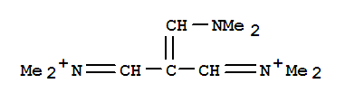 Molecular Structure of 45084-94-4 (1,3-Propanediaminium,2-[(dimethylamino)methylene]-N1,N1,N3,N3-tetramethyl-)