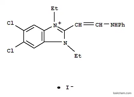 5,6-Dichloro-1,3-diethyl-2-[2-(phenylamino)vinyl]-1H-benzimidazolium iodide
