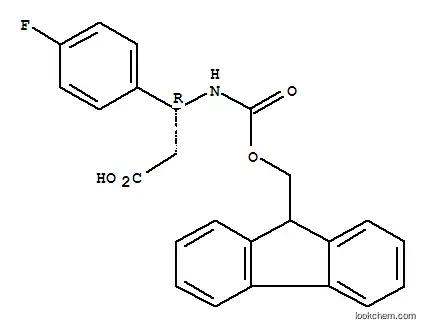 Molecular Structure of 479064-95-4 (FMOC-(R)-3-AMINO-3-(4-FLUORO-PHENYL)-PROPIONIC ACID)
