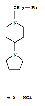 Piperidine,1-(phenylmethyl)-4-(1-pyrrolidinyl)-, hydrochloride (1:2)