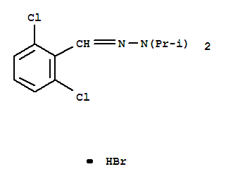 Benzaldehyde,2,6-dichloro-, 2,2-bis(1-methylethyl)hydrazone, hydrobromide (1:1)