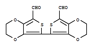 Molecular Structure of 528870-51-1 ([5,5'-Bithieno[3,4-b]-1,4-dioxin]-7,7'-dicarboxaldehyde,2,2',3,3'-tetrahydro-)