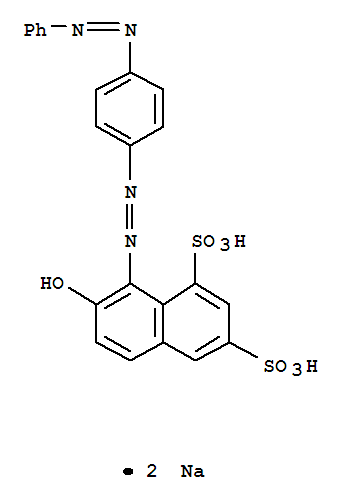 1,3-Naphthalenedisulfonicacid, 7-hydroxy-8-[2-[4-(2-phenyldiazenyl)phenyl]diazenyl]-, sodium salt (1:2)