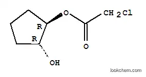 Molecular Structure of 5446-34-4 ((1R,2R)-2-hydroxycyclopentyl chloroacetate)