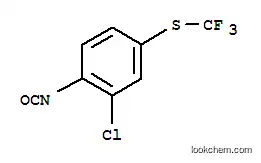 Molecular Structure of 55225-89-3 (2-CHLORO-1-ISOCYANATO-4-TRIFLUOROMETHYLSULFANYL-BENZENE)