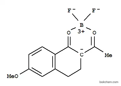 Molecular Structure of 55923-08-5 (1-(1-(DIFLUOROBORYL)OXY-3,4-DIHYDRO-6-METHOXY-NAPHTHALEN-2-YL)-ETHANONE INNER COMPLEX)