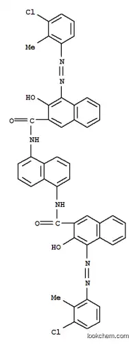 Molecular Structure of 56358-42-0 (N,N'-naphthalene-1,5-diylbis[4-[(3-chloro-2-methylphenyl)azo]-3-hydroxynaphthalene-2-carboxamide])