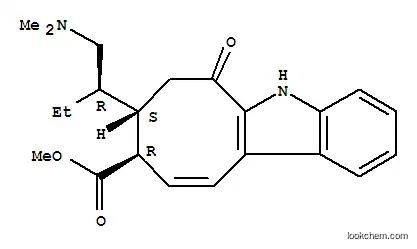 Molecular Structure of 57605-82-0 (5H-Cyclooct[b]indole-9-carboxylicacid, 8-[(1R)-1-[(dimethylamino)methyl]propyl]-6,7,8,9-tetrahydro-6-oxo-,methyl ester, (8S,9R)-)