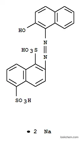 Molecular Structure of 59970-88-6 (disodium 2-[(2-hydroxynaphthyl)azo]naphthalene-1,5-disulphonate)