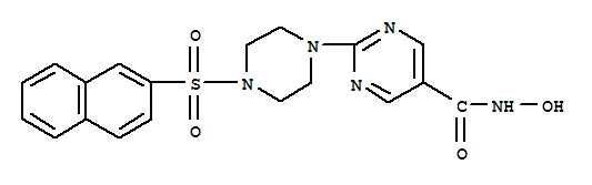 5-Pyrimidinecarboxamide, N-hydroxy-2-[4-(2-naphthalenylsulfonyl)-1-piperazinyl]- (9CI)