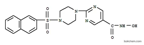 Molecular Structure of 604769-01-9 (5-Pyrimidinecarboxamide, N-hydroxy-2-[4-(2-naphthalenylsulfonyl)-1-piperazinyl]- (9CI))