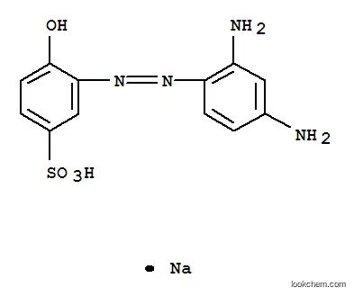 Molecular Structure of 6054-80-4 (sodium 3-[(2,4-diaminophenyl)azo]-4-hydroxybenzenesulphonate)
