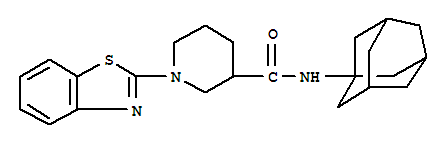 3-PIPERIDINECARBOXAMIDE,1-(BENZO[D]THIAZOL-2-YL)-N-TRICYCLO[3.3.1.13,7]DEC-1-YL-