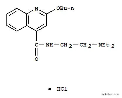 Molecular Structure of 61-12-1 (Dibucaine Hydrochloride)