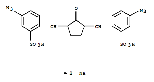 Benzenesulfonic acid,2,2'-[(2-oxo-1,3-cyclopentanediylidene)dimethylidyne]bis[5-azido-, sodium salt(1:2)(62316-48-7)
