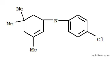 Molecular Structure of 6338-65-4 (N-(4-chlorophenyl)-3,5,5-trimethyl-cyclohex-2-en-1-imine)