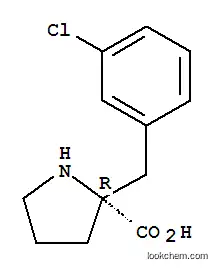 Molecular Structure of 637020-80-5 ((R)-ALPHA-(3-CHLOROBENZYL)-PROLINE-HCL)
