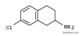 Molecular Structure of 63823-26-7 (7-Chloro-1,2,3,4-tetrahydronaphthalen-2-amine)