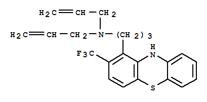 63834-03-7,N,N-Diallyl-2-(trifluoromethyl)-10H-phenothiazine-10-propan-1-amine,10H-Phenothiazine-1-propanamine,N,N-di-2-propenyl-2-(trifluoromethyl)- (9CI)