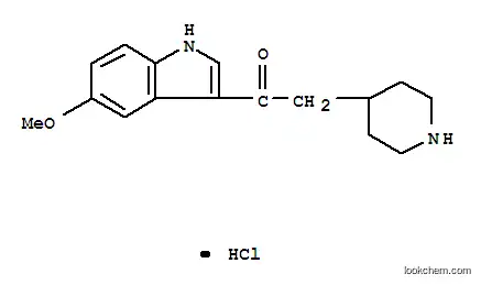 Molecular Structure of 63845-31-8 (1-[2-(5-methoxy-1H-indol-3-yl)-2-oxoethyl]piperidinium chloride)