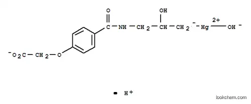 Molecular Structure of 63868-98-4 ((3-{carboxy[(4-methoxyphenyl)carbonyl]amino}-2-hydroxypropyl)mercury hydrate)