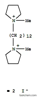 Molecular Structure of 63886-48-6 (Pyrrolidinium,1,1'-(1,12-dodecanediyl)bis[1-methyl-, diiodide (9CI))