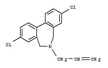 63918-66-1,6-Allyl-6,7-dihydro-3,9-dichloro-5H-dibenz[c,e]azepine,5H-Dibenz[c,e]azepine,3,9-dichloro-6,7-dihydro-6-(2-propenyl)- (9CI)