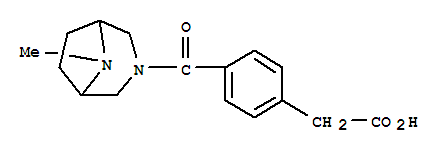 63978-14-3,{4-[(8-methyl-3,8-diazabicyclo[3.2.1]oct-3-yl)carbonyl]phenyl}acetic acid,3,8-Diazabicyclo[3.2.1]octane,benzeneacetic acid deriv.