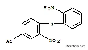 Molecular Structure of 63979-90-8 (1-{4-[(2-aminophenyl)sulfanyl]-3-nitrophenyl}ethanone)