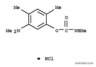 Molecular Structure of 63982-49-0 (N,N,2,4-tetramethyl-5-[(methylcarbamoyl)oxy]anilinium chloride)