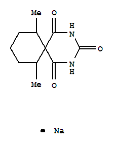 63990-11-4,sodium 7,11-dimethyl-1,5-dioxo-2,4-diazaspiro[5.5]undec-2-en-3-olate,2,4-Diazaspiro[5.5]undecane-1,3,5-trione,7,11-dimethyl-, monosodium salt (9CI)