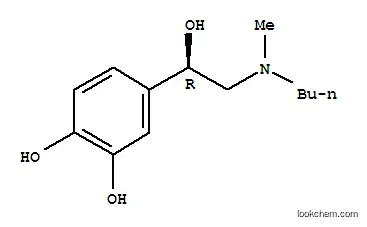 Molecular Structure of 64037-63-4 (4-[(R)-2-(Butylmethylamino)-1-hydroxyethyl]-1,2-benzenediol)