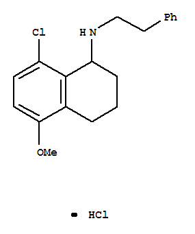 (8-chloro-5-methoxy-1,2,3,4-tetrahydronaphthalen-1-yl)-(2-phenylethyl)azanium chloride