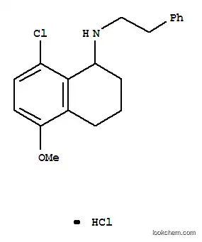 Molecular Structure of 64037-78-1 (8-chloro-5-methoxy-N-(2-phenylethyl)-1,2,3,4-tetrahydronaphthalen-1-aminium chloride)