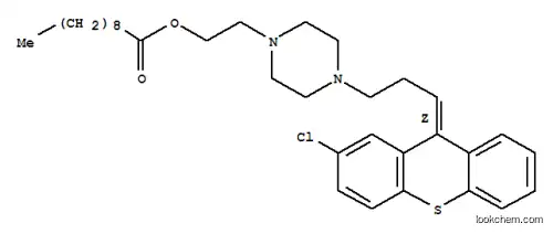 Molecular Structure of 64053-00-5 (ZUCLOPENTHIXOL DECANOATE)