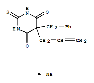 4,6(1H,5H)-Pyrimidinedione,dihydro-5-(phenylmethyl)-5-(2-propen-1-yl)-2-thioxo-, sodium salt (1:1)