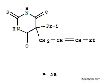 Molecular Structure of 64059-38-7 (5-Isopropyl-5-(2-pentenyl)-2-sodiothio-4,6(1H,5H)-pyrimidinedione)