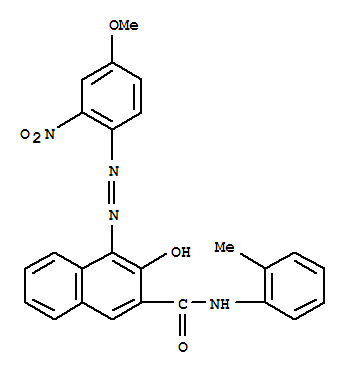 2-NAPHTHALENECARBOXAMIDE,2-HYDROXY-4-[(4-METHOXY-2-NITROPHENYL)AZO]-N-(2-METHYLPHENYL)-