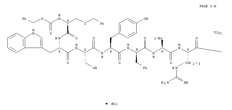 64153-17-9,L-Prolinamide,N-[(phenylmethoxy)carbonyl]-O-(phenylmethyl)-L-seryl-L-tryptophyl-L-seryl-L-tyrosyl-D-phenylalanyl-L-leucyl-L-arginyl-N-ethyl-,monohydrochloride (9CI),