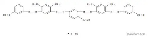 Molecular Structure of 6428-26-8 (trisodium 2,4-bis[[2,4-diamino-5-[(3-sulphonatophenyl)azo]phenyl]azo]benzenesulphonate)