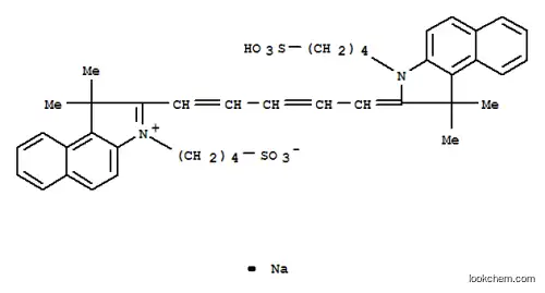 3,3,3',3'-Tetramethyl-1,1'-bis(4-sulfobutyl)benzoindodicarbocyanine Sodium Salt