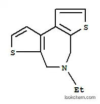 Molecular Structure of 64504-69-4 (4H-Dithieno(2,3-c:3,2-e)azepine, 5-ethyl-5,6-dihydro-)