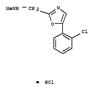 64639-87-8,1-[5-(2-chlorophenyl)-1,3-oxazol-2-yl]-N-methylmethanamine hydrochloride,2-Oxazolemethanamine,5-(2-chlorophenyl)-N-methyl-, monohydrochloride (9CI)